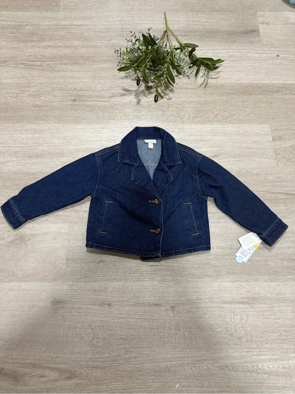 Cat & Jack Dark Blue Denim Blazer Jacket